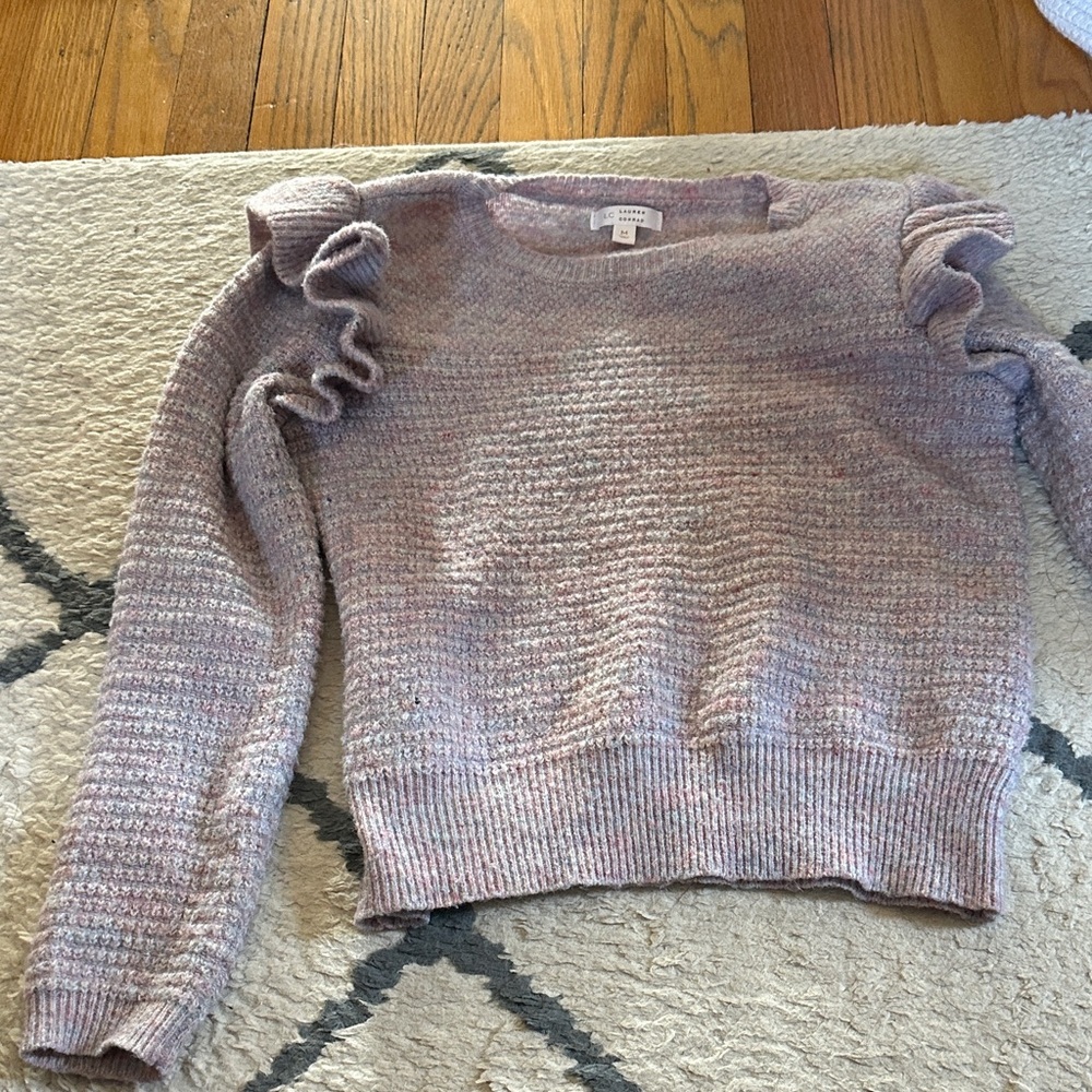 LC Lauren Conrad Ruffled Sweater